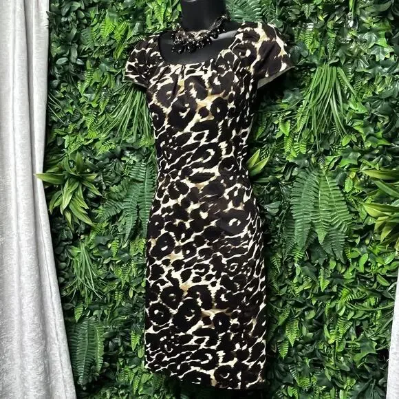 Calvin Klein | Dresses | Calvin Klein Dress Women 6 Brown Tan Leopard Round Neck Pleated Sheath 2738 | Poshmark Calvin Klein | Dresses | Calvin Klein Dress Women 6 Brown Tan Leopard Round Neck Pleated Sheath 2738 | Poshmark